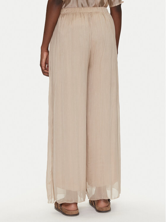 Bomboogie Bomboogie Spodnie palazzo PW8992TSET5 Beżowy Relaxed Fit