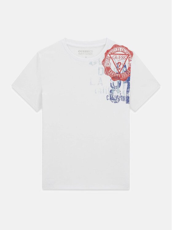 Guess Kids Guess Kids T-Shirt 183143 Bílá Classic Fit