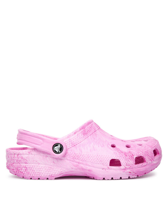 Crocs Crocs Natikači Classic Watercolor Marbled Clog 211583 Roza