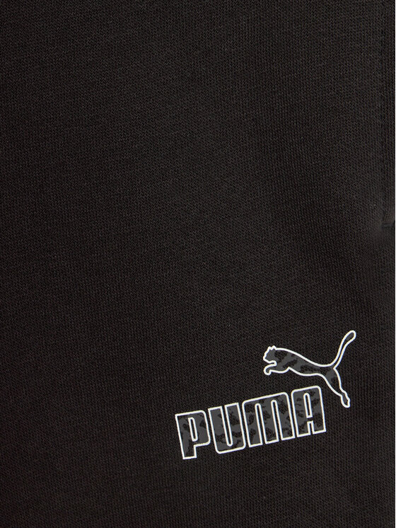 Puma Puma Долнище анцуг Ess+ Animal 676422 Черен Regular Fit