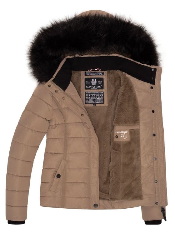 Navahoo Navahoo Kurtka zimowa Miamor Brązowy Casual Fit