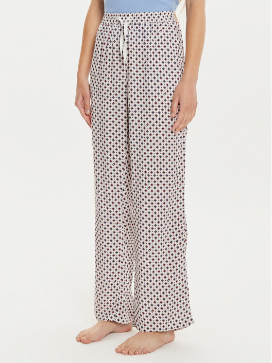 Női Pizsama nadrág Tommy Hilfiger, Méret: M, Ekru, UW0UW05225