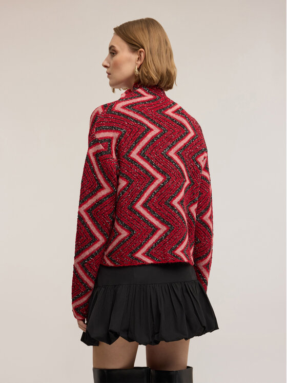 Motivi Motivi Cardigan M066W003747N0S6 Rosso Regular Fit