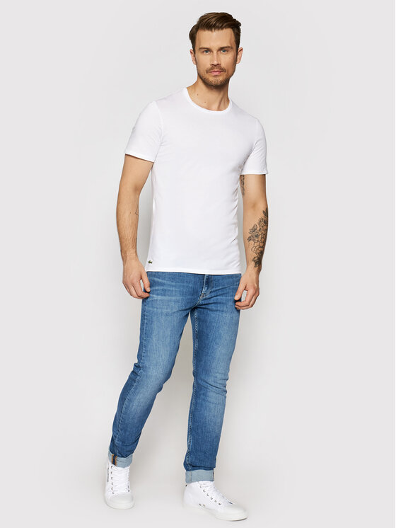 Lacoste Lacoste Komplekt kolmest t-särgist TH3321 Valge Slim Fit