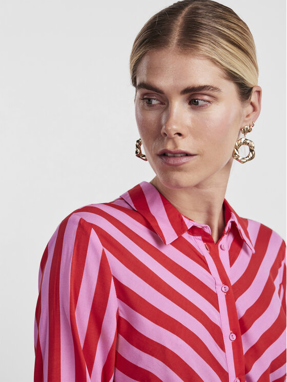 YAS YAS Haljina košulja Savanna 26022663 Ljubičasta Loose Fit