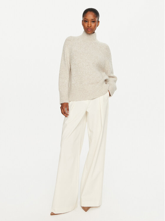 Marella Marella Rollkragenpullover Imbocco 2423946045 Écru Regular Fit