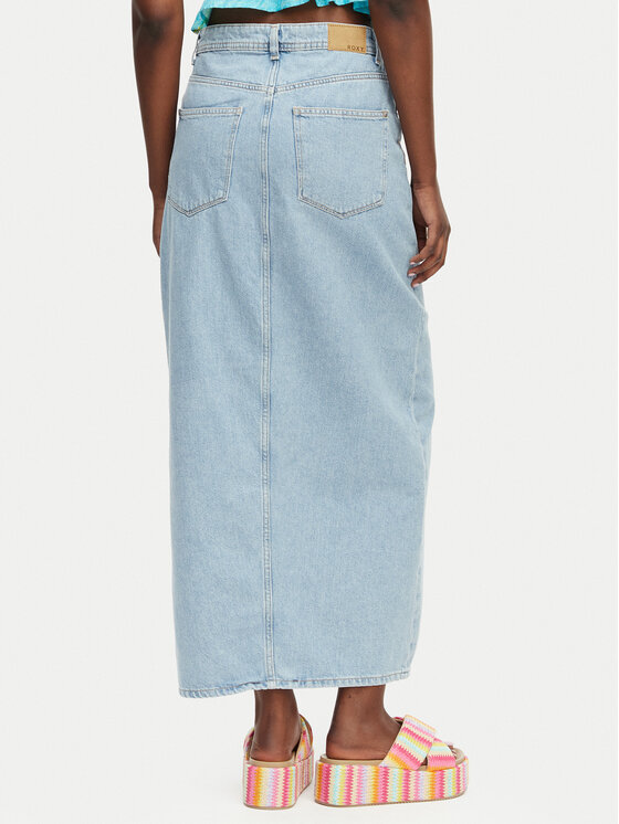 Roxy Roxy Φούστα τζιν Sun Winds ERJDK03035 Μπλε Regular Fit