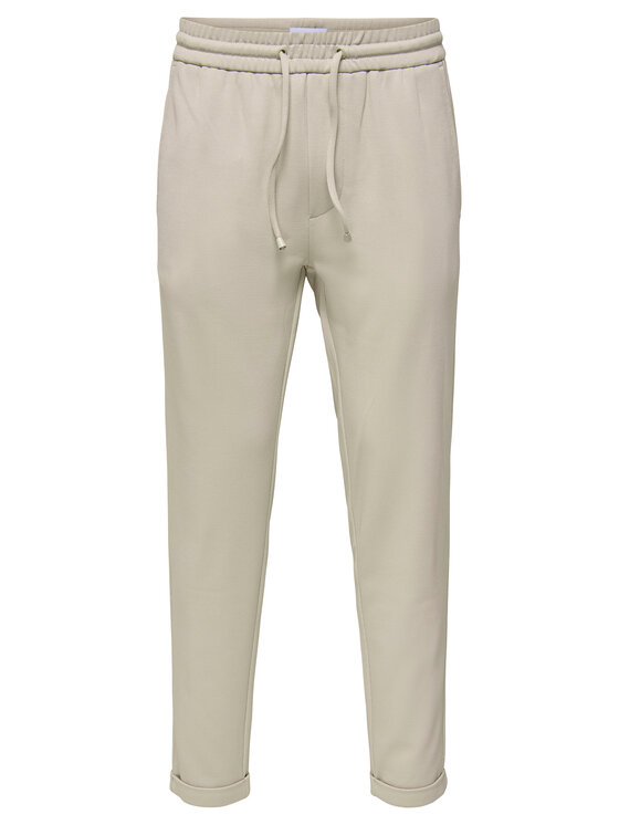 Only & Sons Only & Sons Spodnie materiałowe Linus 22029924 Beżowy Tapered Fit