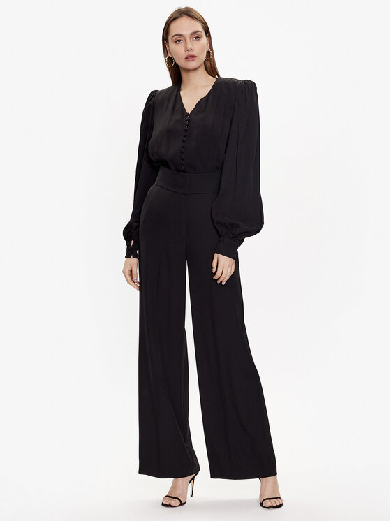 MVP Wardrobe MVP Wardrobe Штани з тканини MVPE3PA145.0CP0029 Чорний Relaxed Fit