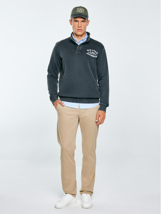 BIG STAR BIG STAR Bluza JULIAN Czarny Basic Fit