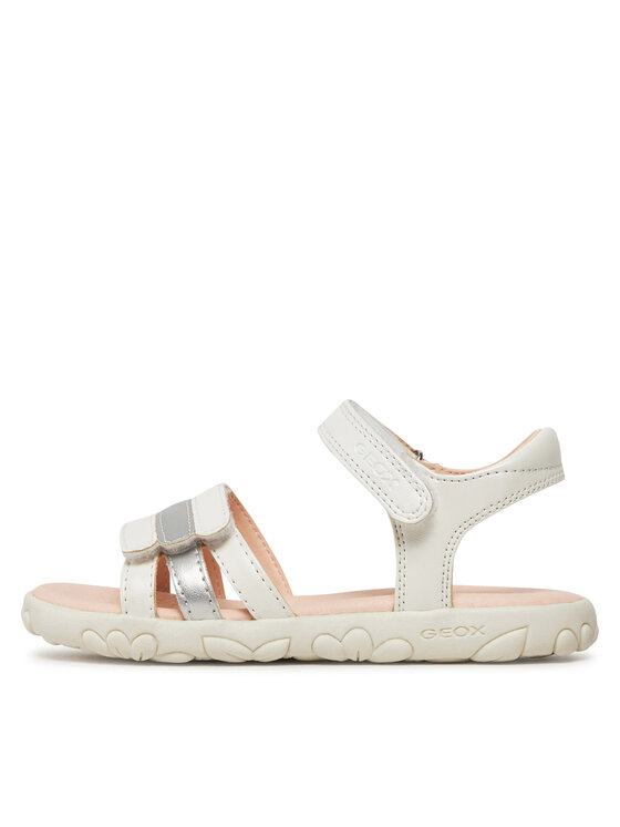 Geox Geox Sandały J Sandal Haiti Girl J458ZD 000NF C0459 S Biały