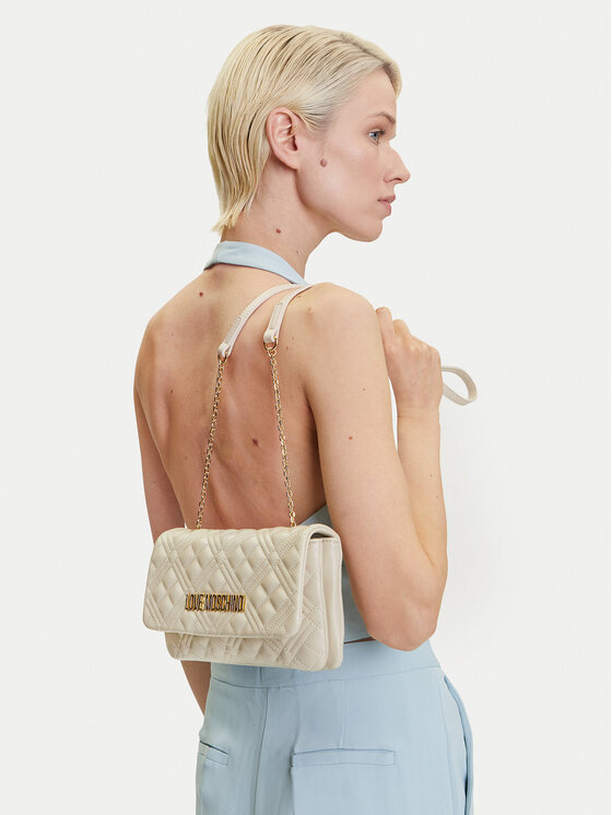 LOVE MOSCHINO LOVE MOSCHINO Дамска чанта JC4097PP1MLA0110 Кремав