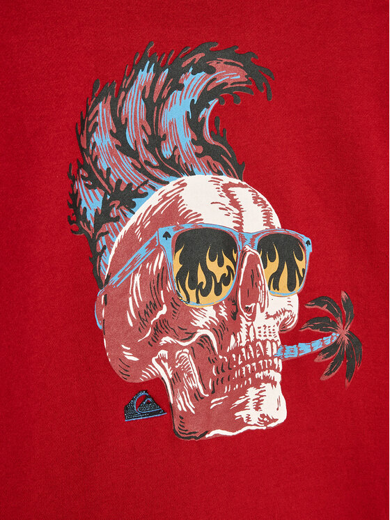 Quiksilver Quiksilver Majica dugih rukava Smoke EQBFT03791 Crvena Regular Fit