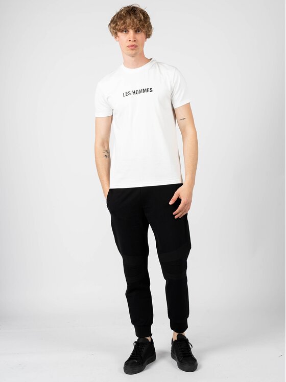 Les Hommes Les Hommes T-Shirt LF224302-0700-1009 | Grafic Print Λευκό Regular Fit