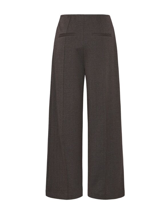 ICHI ICHI Pantaloni IHKATE JACQUARD Marrone Regular Fit