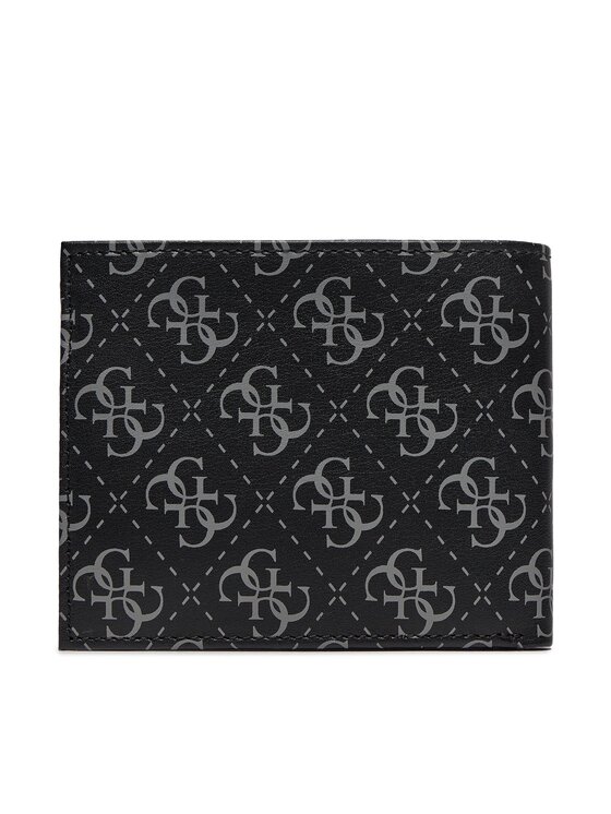 Guess Guess Портфейл Vezzola Leather Slg SMVELE LEA20 Черен