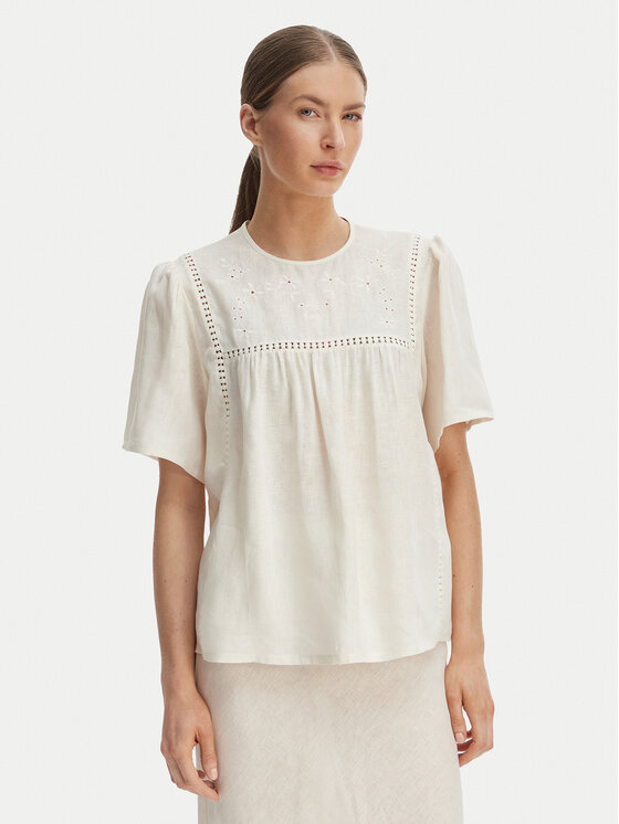 Weekend Max Mara Weekend Max Mara Palaidinė Bacino 2615941082 Écru Relaxed Fit
