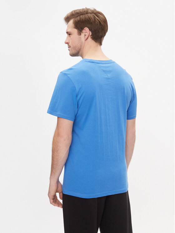 Tommy Jeans Tommy Jeans T-shirt Tjm Slim Essential Tommy Tee DM0DM18264 Blu Slim Fit