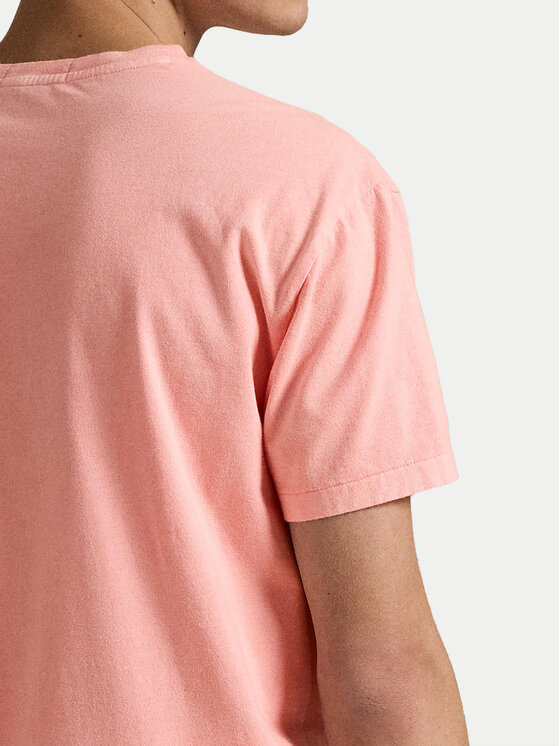 Polo Ralph Lauren Polo Ralph Lauren Marškinėliai 710969628005 Rožinė Custom Slim Fit
