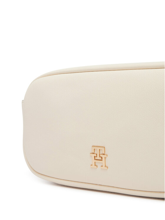 Tommy Hilfiger Tommy Hilfiger Дамска чанта Th Logotape Camera Bag AW0AW18741 Бял