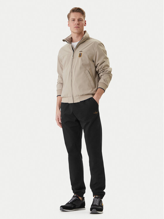 Aeronautica Militare Aeronautica Militare Spodnie dresowe 261PF1008UF00674 Czarny Regular Fit