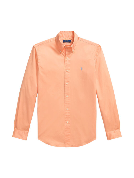Polo Ralph Lauren Polo Ralph Lauren Πουκάμισο 710B20512010 Ανοιχτό πορτοκαλί Custom Fit