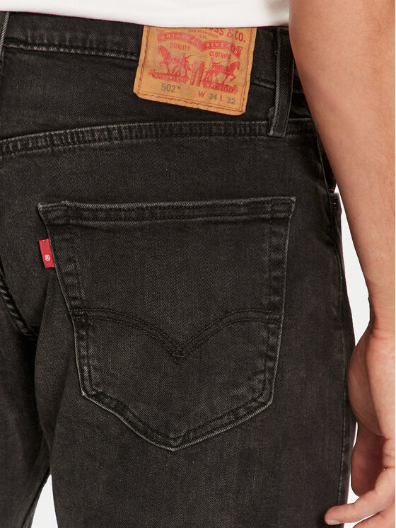 Levi's® Levi's® Džínsy 502™ 29507-1437 Čierna Taper Fit