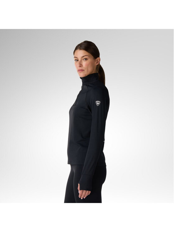Rossignol Rossignol Bluza techniczna W Half Zip First Layer Czarny Slim Fit