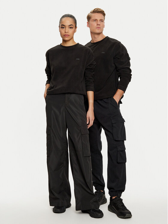 Rains Rains Majica dugih rukava 21550 Crna Regular Fit