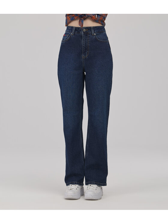 Lee Cooper Lee Cooper Jeansy EDNA Granatowy Wide Leg