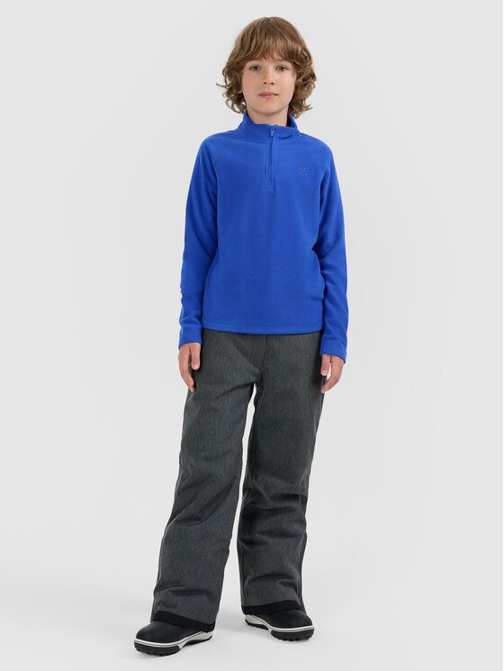 4F 4F Felpa di pile 4FJRAW25UFLEM072-36S Blu Regular Fit