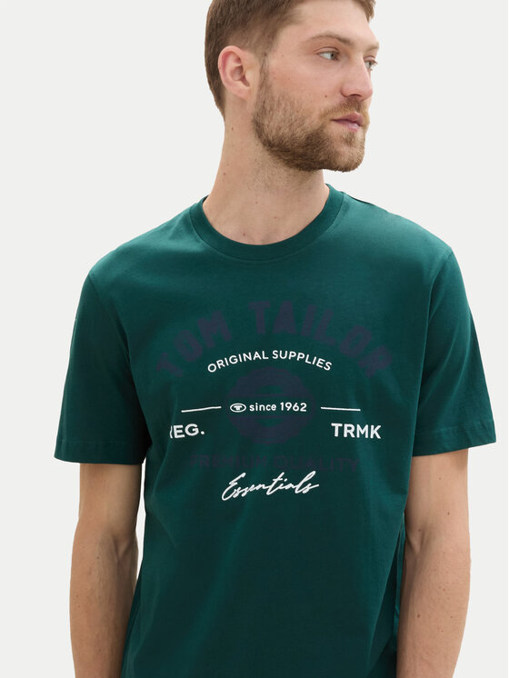 Tom Tailor Tom Tailor T-krekls 1037735 Zaļš Regular Fit