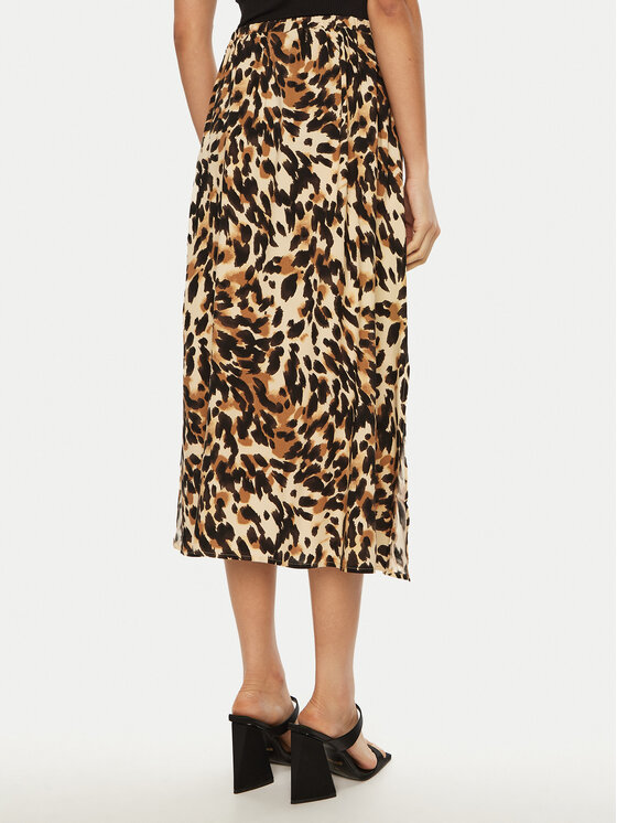 YAS YAS Спідниця-міді Savanna 26028279 Коричневий Regular Fit