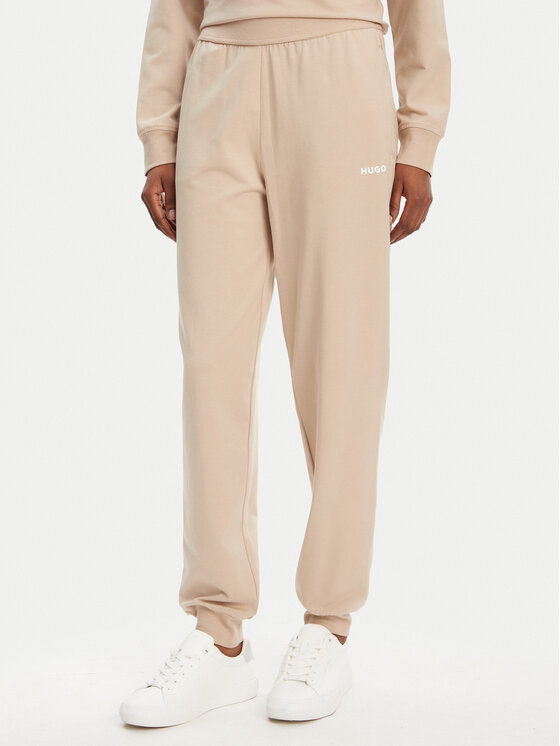HUGO HUGO Долнище анцуг 50490578 Бежов Regular Fit