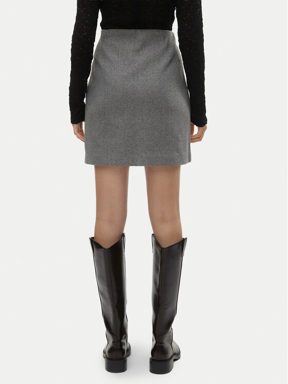 Vero Moda Vero Moda Puzdrová sukňa Fortuneallison 10253954 Sivá Slim Fit