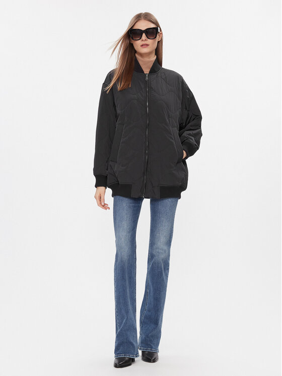 Weekend Max Mara Weekend Max Mara Geacă bomber Norel 2415481051 Negru Relaxed Fit
