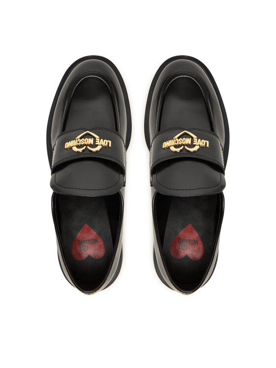 LOVE MOSCHINO LOVE MOSCHINO Loafersy JA10404G1NJD000041 Czarny