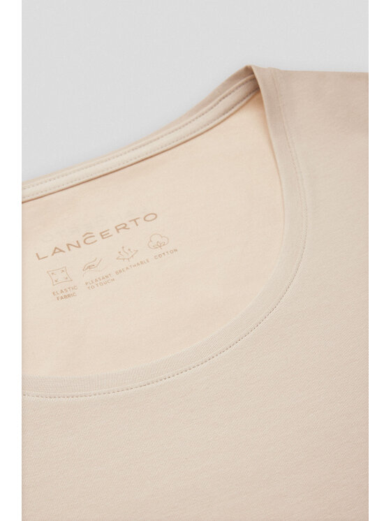 Lancerto Lancerto T-Shirt Savina TS073225000012 Écru Slim Fit