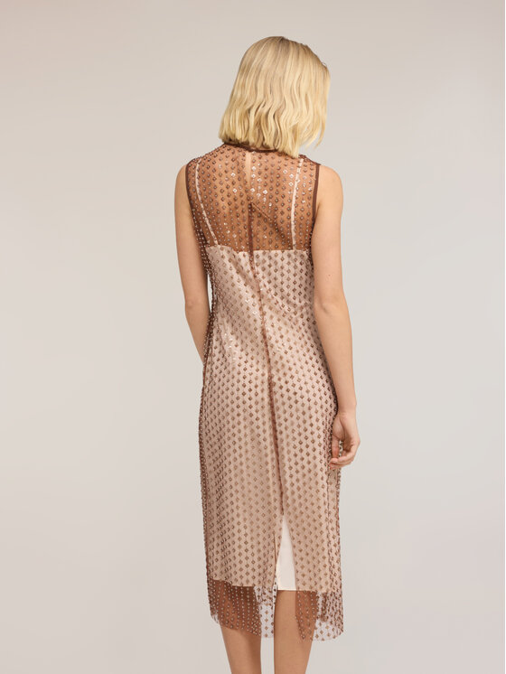 Motivi Motivi Abito da sera 7045Q003487N022 Crema Slim Fit