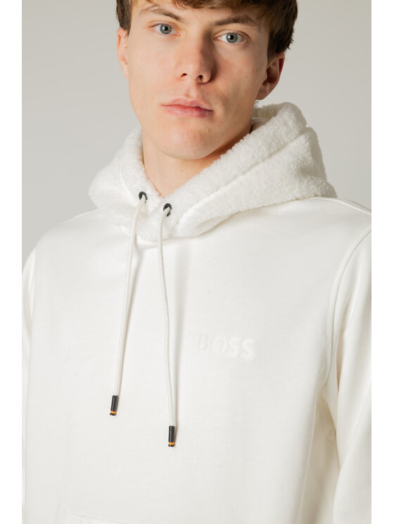 BOSS Boss Felpa Weteddy Bianco To Fit