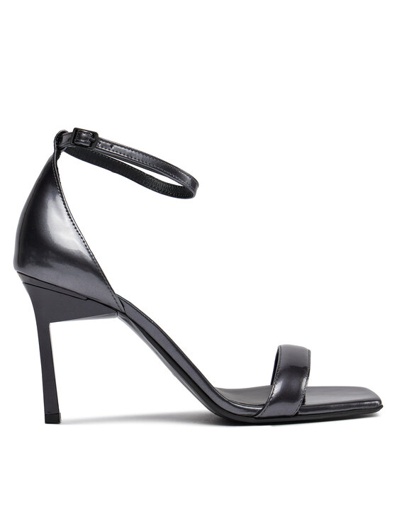 Sandale Calvin Klein Geo Stil Square Sandal 90-Pearl HW0HW01993 Negru