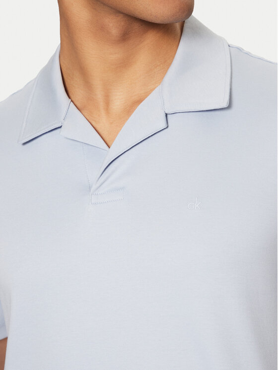 Calvin Klein Calvin Klein Тениска с яка и копчета K10K114133 Син Regular Fit