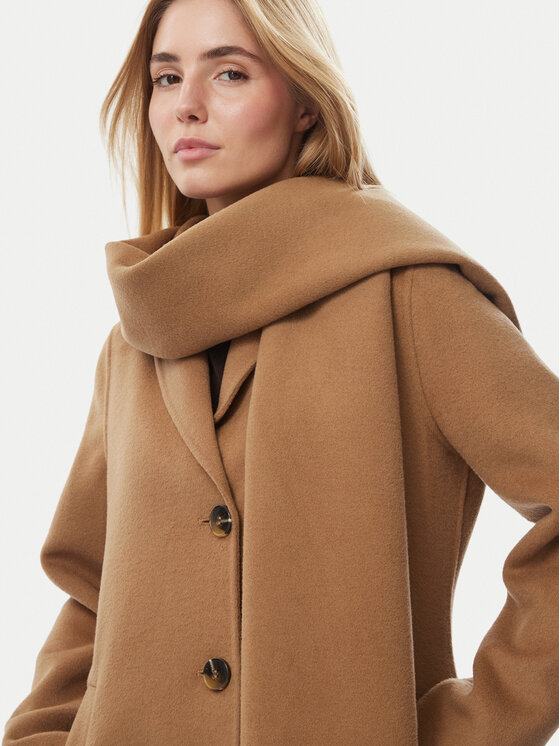 MICHAEL Michael Kors MICHAEL Michael Kors Palton de lână 77A7146M22 Maro deschis Regular Fit