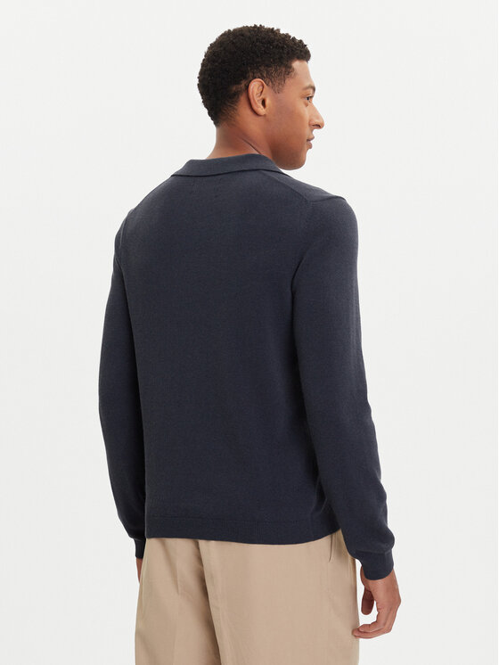 Marc O'Polo Marc O'Polo Sweter 529 5144 60150 Granatowy Regular Fit