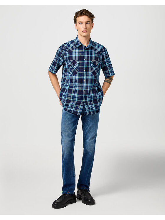 Wrangler Wrangler Jeansy GREENSBORO Niebieski Regular Fit