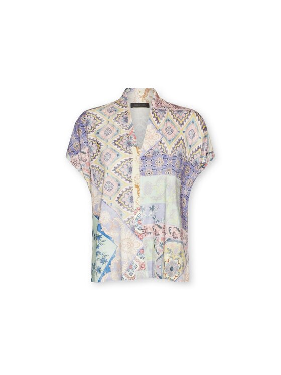 Elena Mirò Elena Mirò T-Shirt G098Z000619N001 Fioletowy Regular Fit