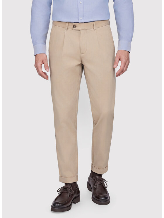 Pako Lorente Pako Lorente Spodnie materiałowe P26WF-WX-011 Beżowy Straight Fit