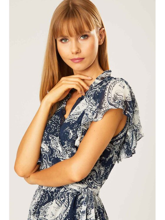 QUIOSQUE QUIOSQUE Každodenní šaty M0060 Tmavomodrá Regular Fit