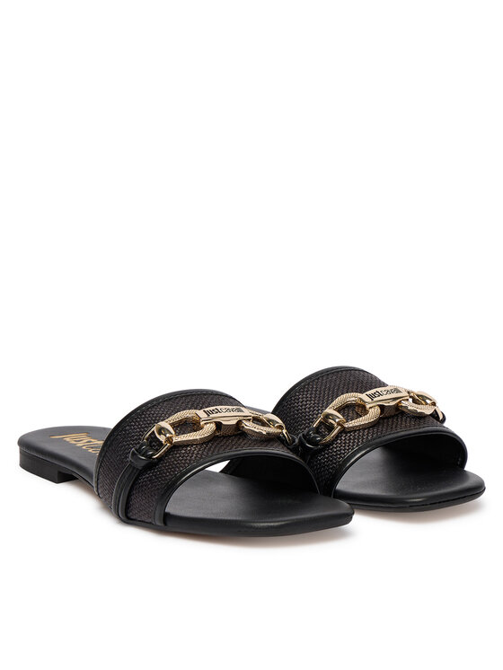 Just Cavalli Just Cavalli Klapki 80RA3S81 ZSE61 Czarny