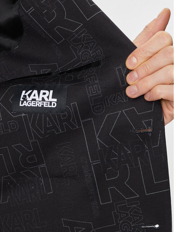 KARL LAGERFELD KARL LAGERFELD Sakko 155205 541007 Schwarz Slim Fit